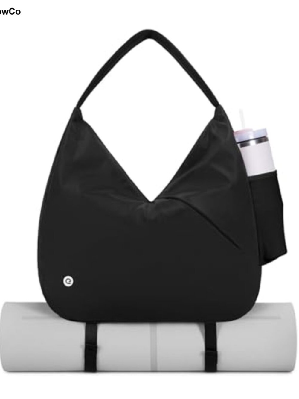 Large Gym Bag with Hidden Yoga Mat Holder, Shoe Compartment, Wet Pocket